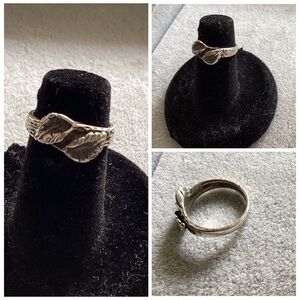 🚨Final Sale🚨!! Vintage Sterling Silver Leaf Ring